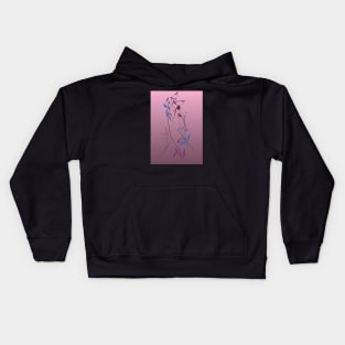 hands intertwined drawing Kids Hoodie